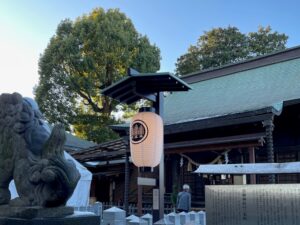 星川杉山神社提灯掛拝殿